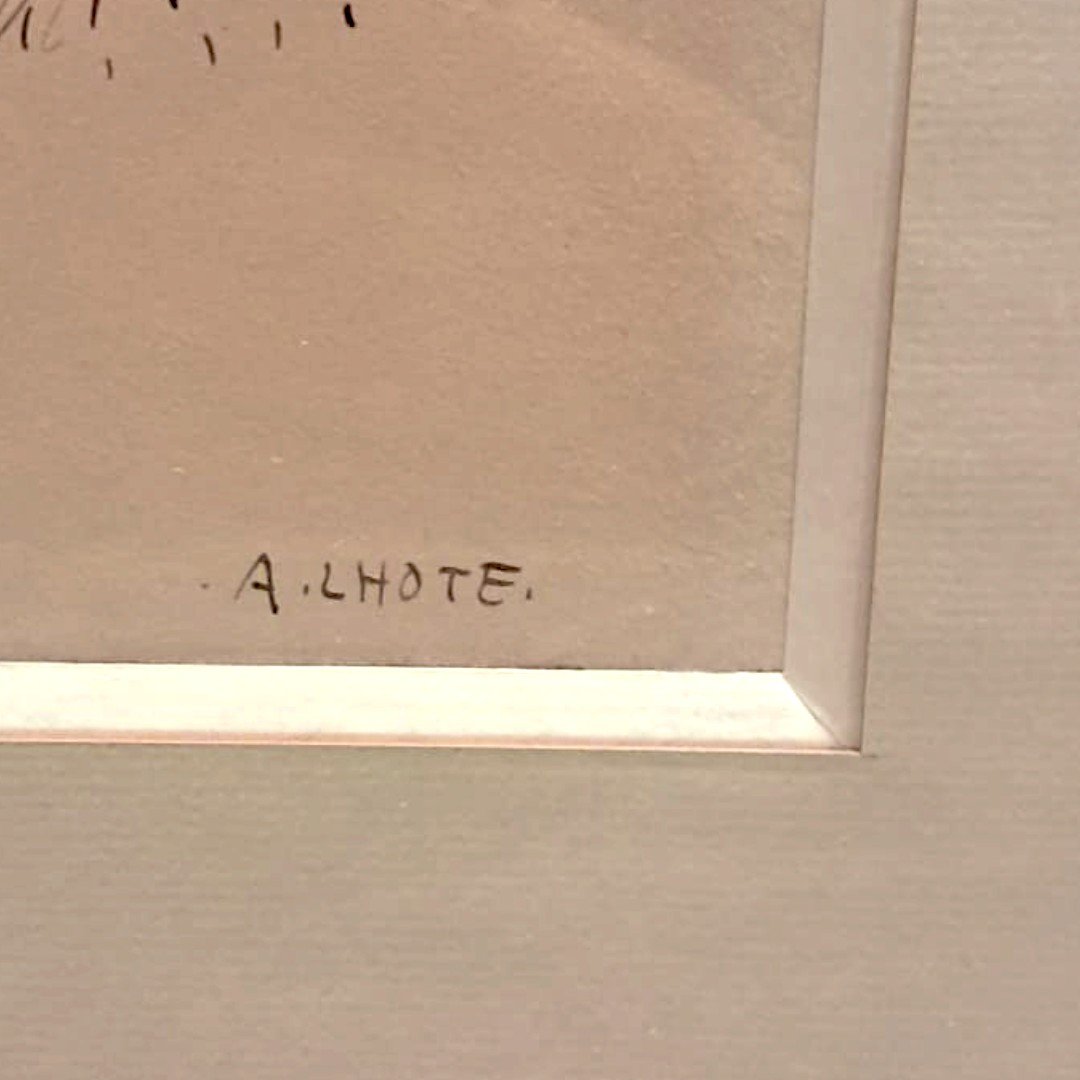 André Lhote, paysage cubiste, dessin à l’encre, XXe-photo-3