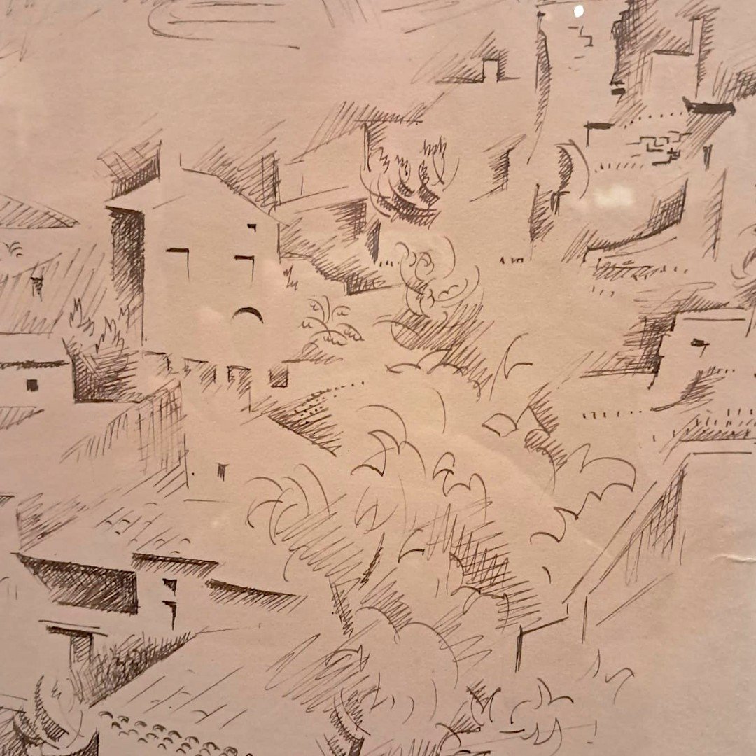 André Lhote, paysage cubiste, dessin à l’encre, XXe-photo-2