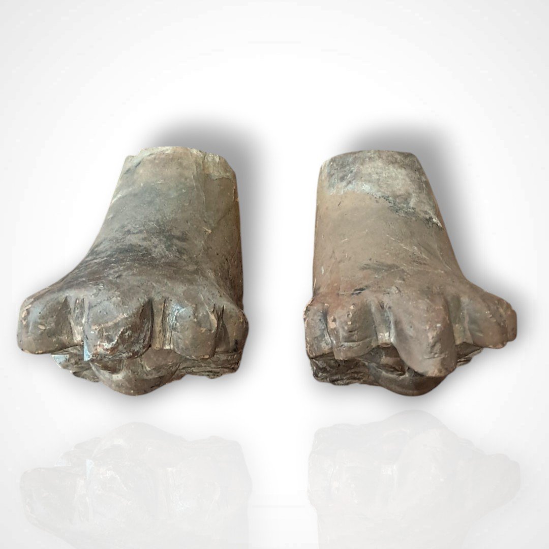 Pair Of Terracotta Antefixes-photo-1