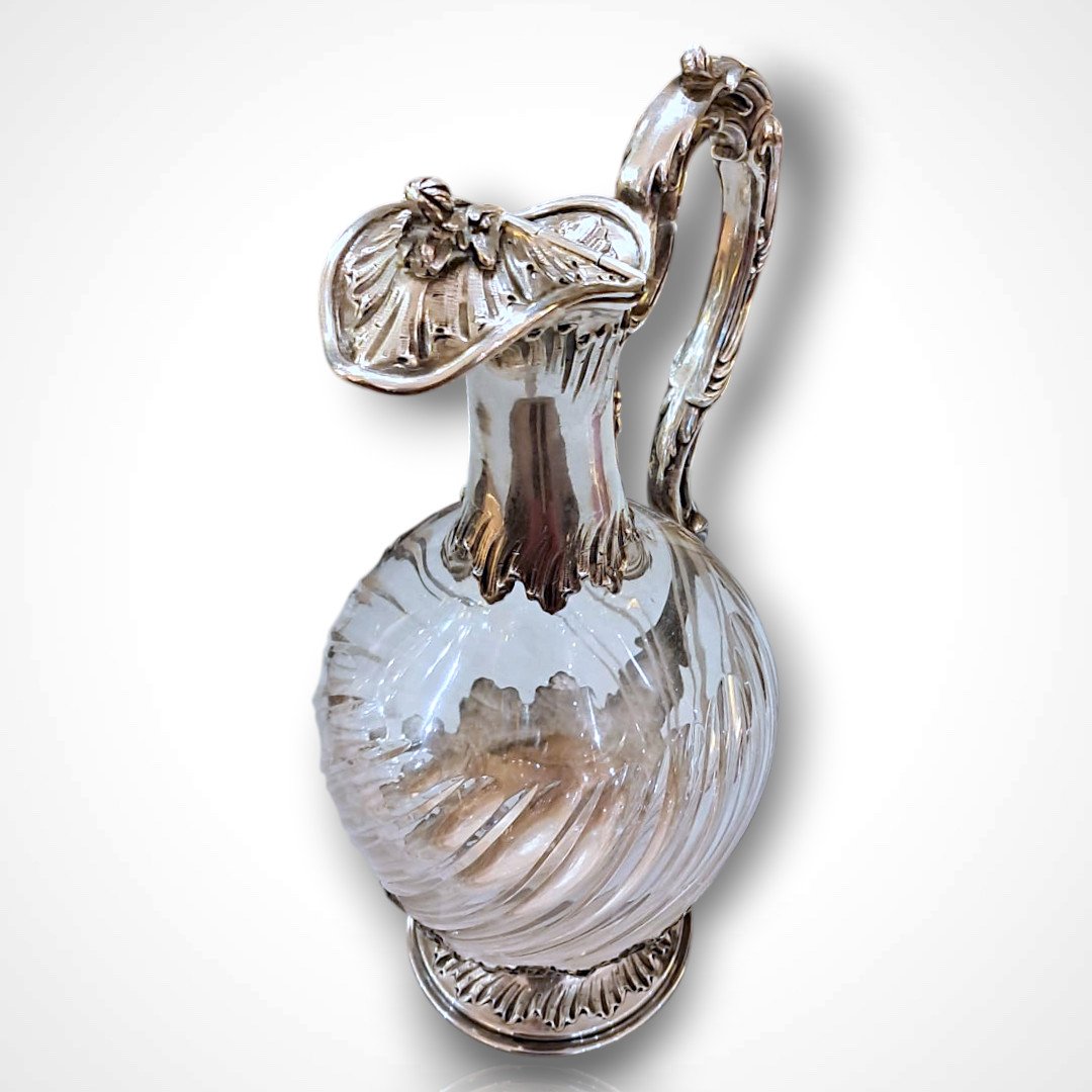Crystal And Silver Ewer, Late 19th–early 20th Century-photo-2