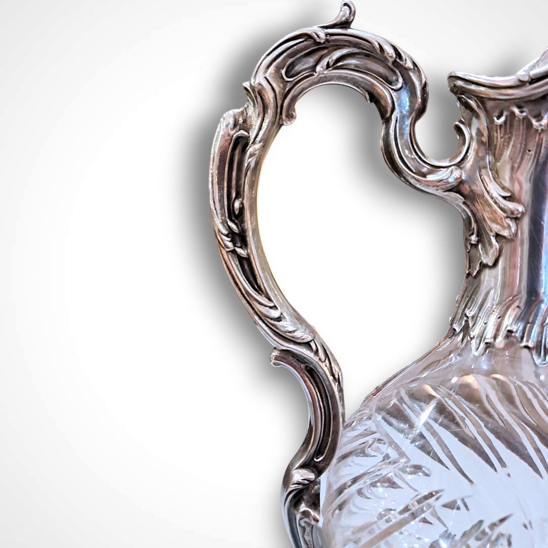 Crystal And Silver Ewer, Late 19th–early 20th Century-photo-2