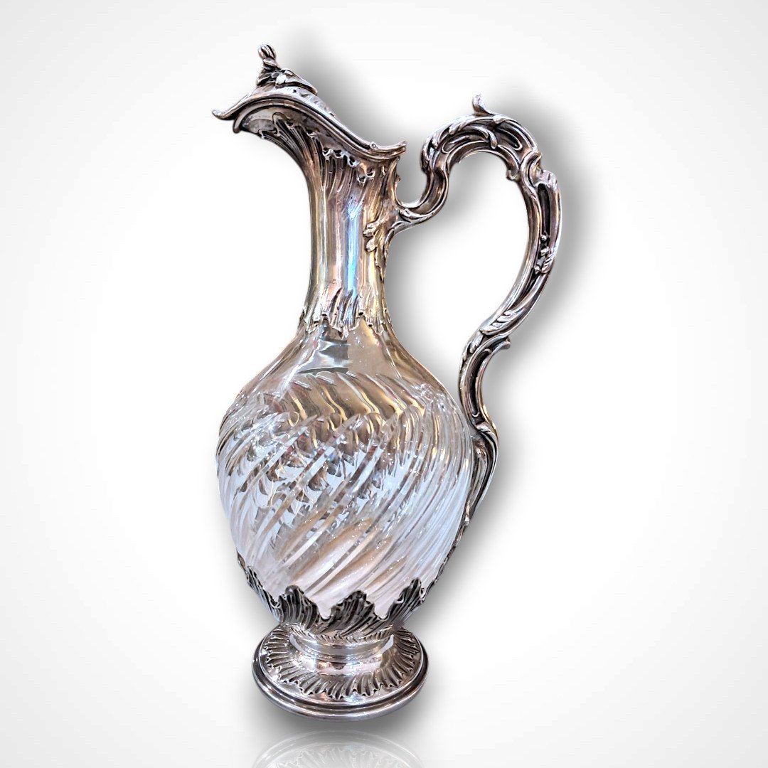 Crystal And Silver Ewer, Late 19th–early 20th Century