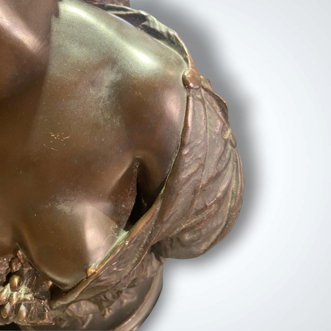 Claude Michel, dit Clodion (1738 - 1814) d’après, Bacchante, bronze, XIXe-photo-8