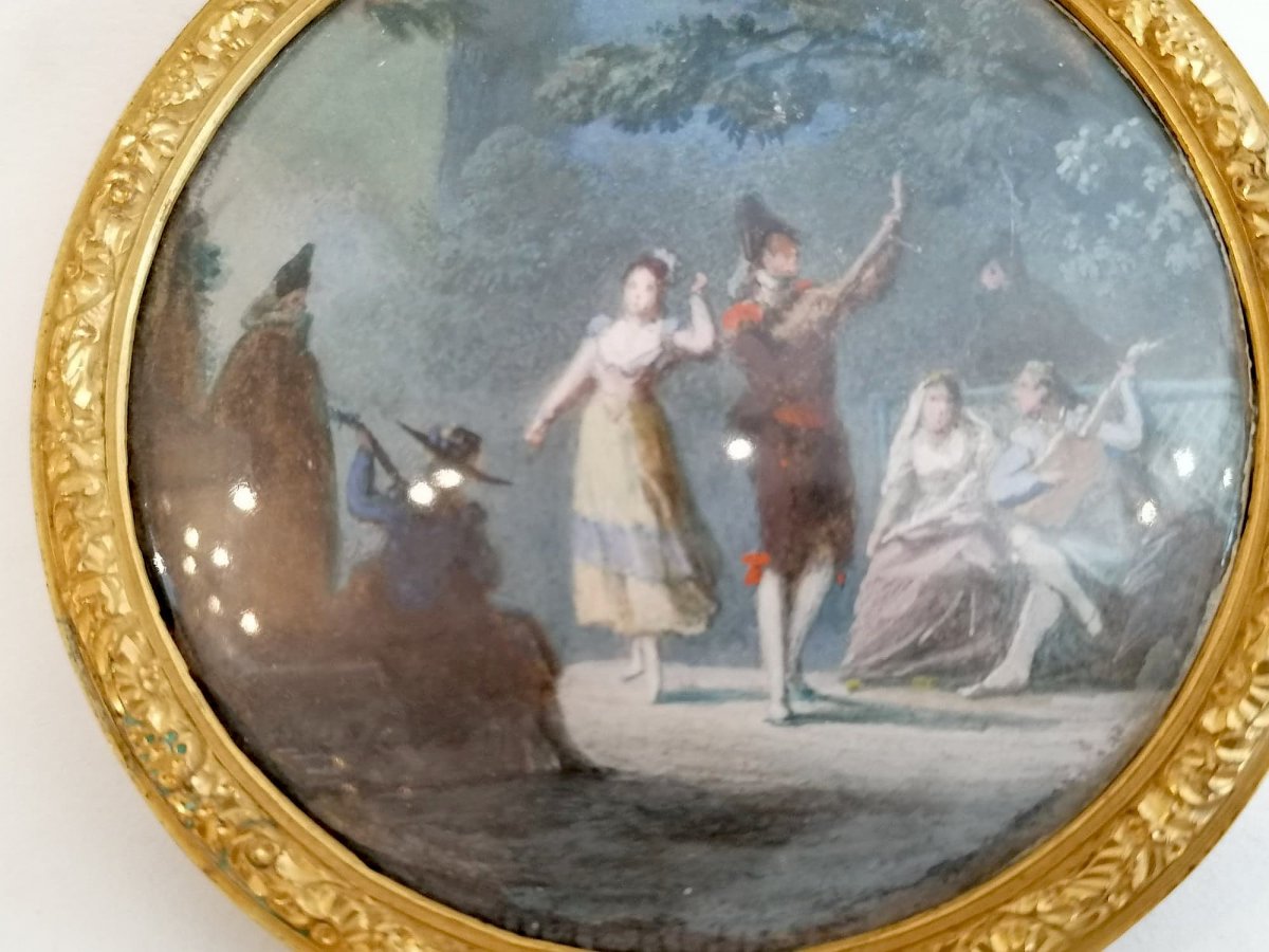 Miniature The Dance By Alexandre Jean Noël, XVIIIth Century-photo-5