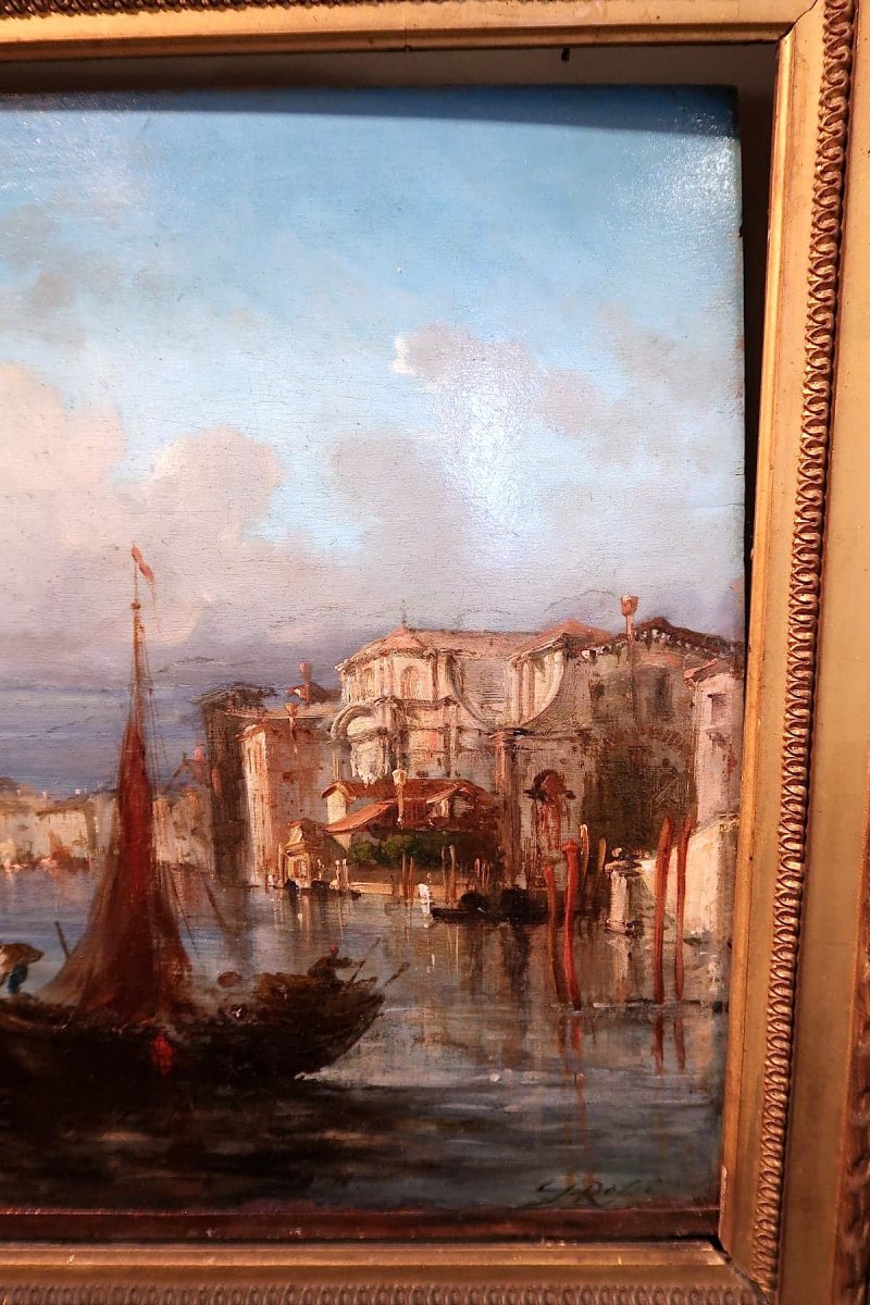 View Of Venice By Giuseppe Rossi, XIXth Century-photo-4