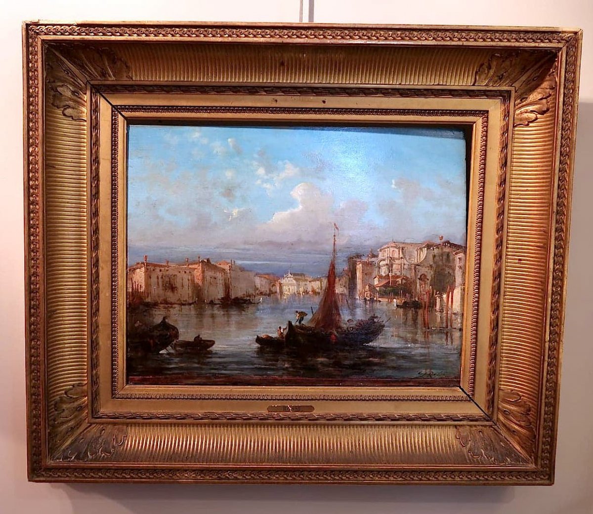 Vue De Venise Par Giuseppe Rossi, XIXème Siècle