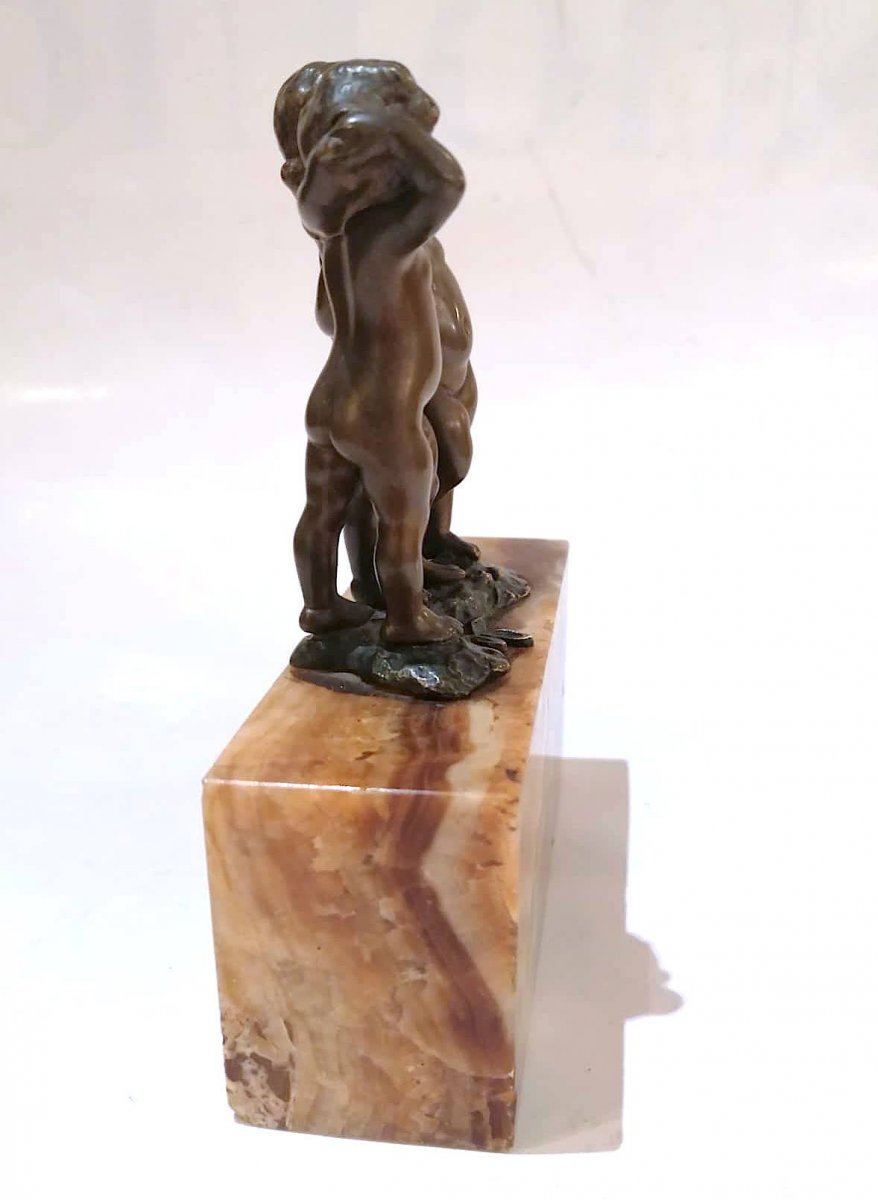 Bronze Trois Putti Par Andor Ruff -photo-1