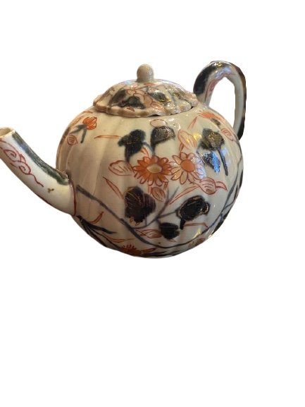 Imari Porcelain Teapot (restored)-photo-3