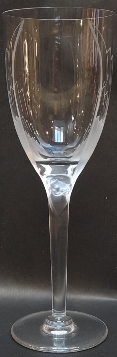 Lalique, Crystal Champagne Glass, Twentieth-photo-2