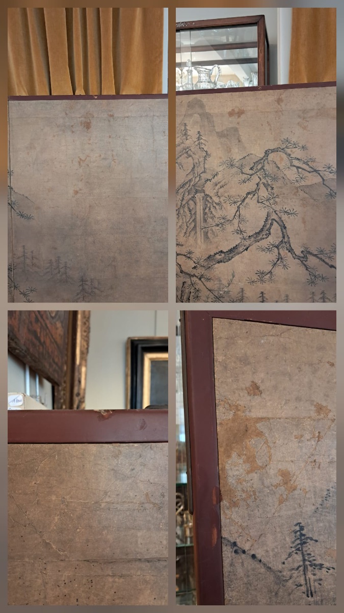 2-leaf Screen, Japan, 19th Century-photo-6
