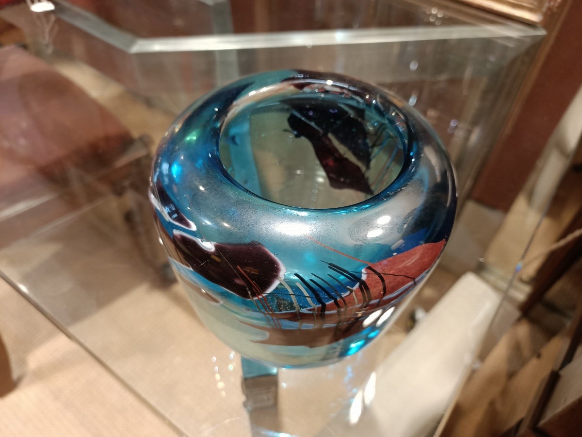 Claude Morin, Vase En Verre épais-photo-3