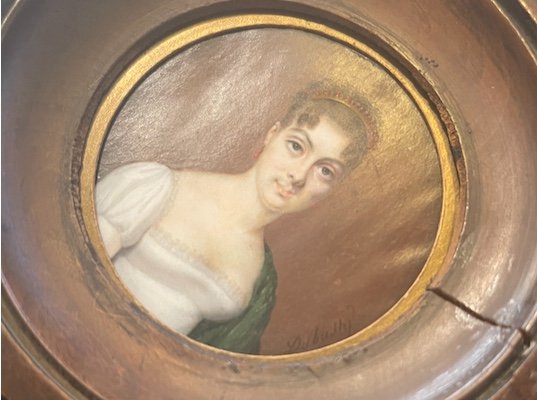 Miniature On Ivory By Joseph Dubasty-photo-2