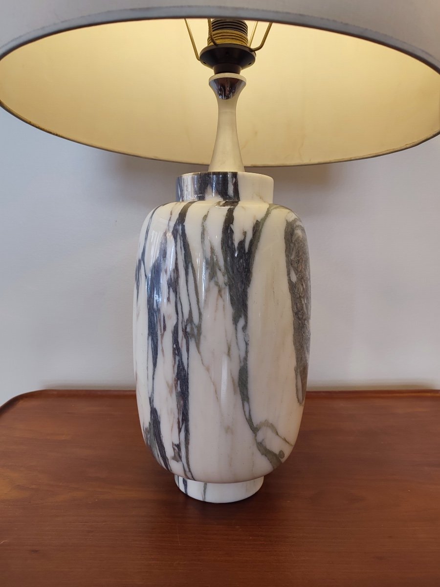 Arabescato Marble Lamp, 1970-photo-2