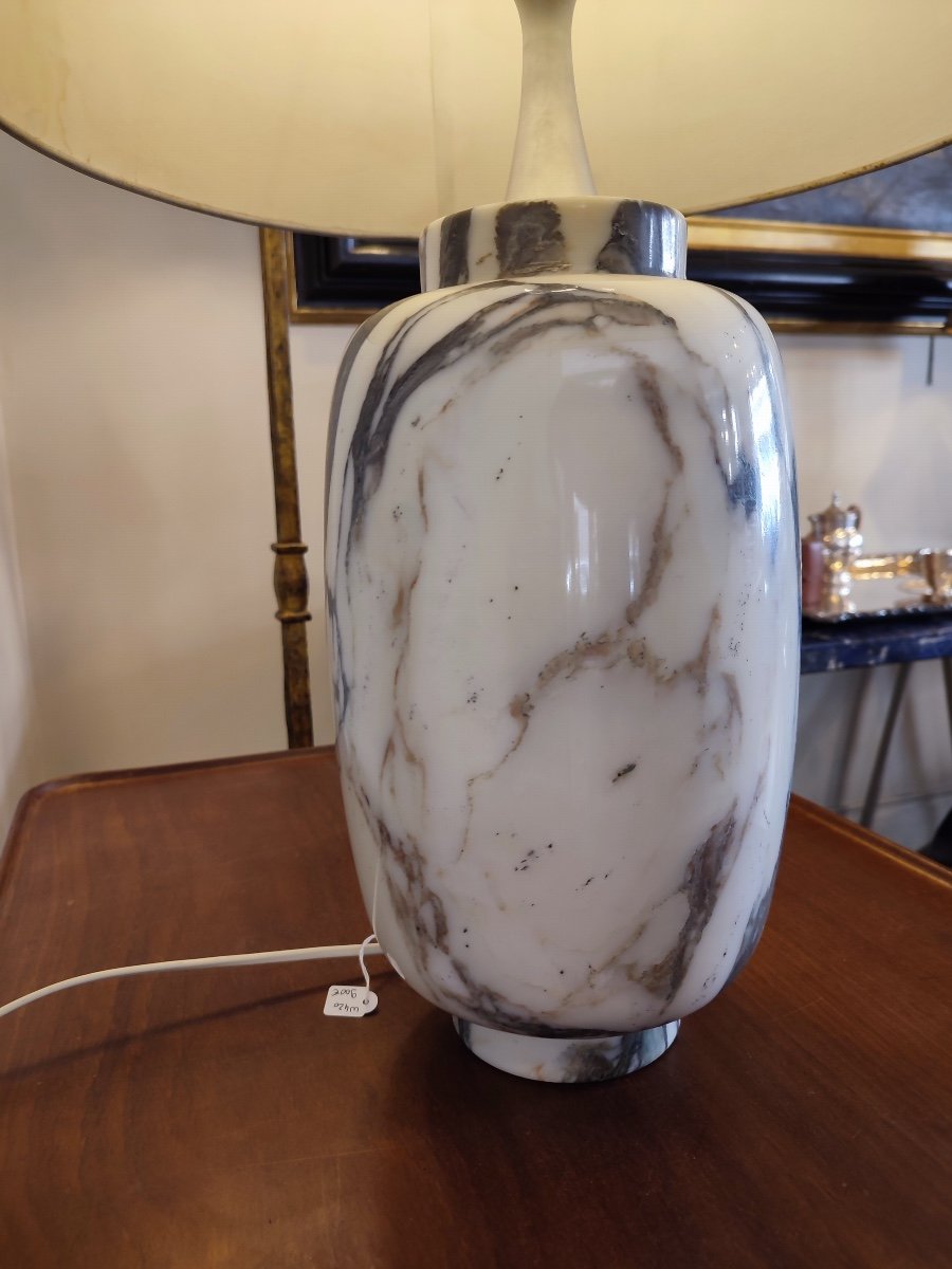 Arabescato Marble Lamp, 1970-photo-4