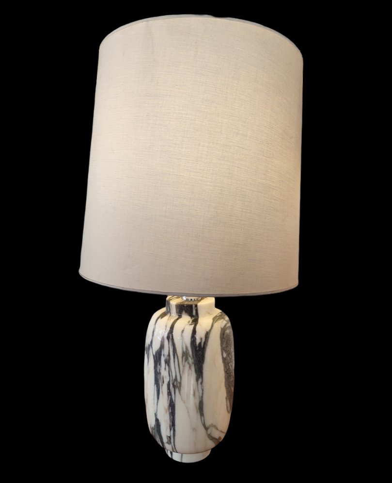 Arabescato Marble Lamp, 1970