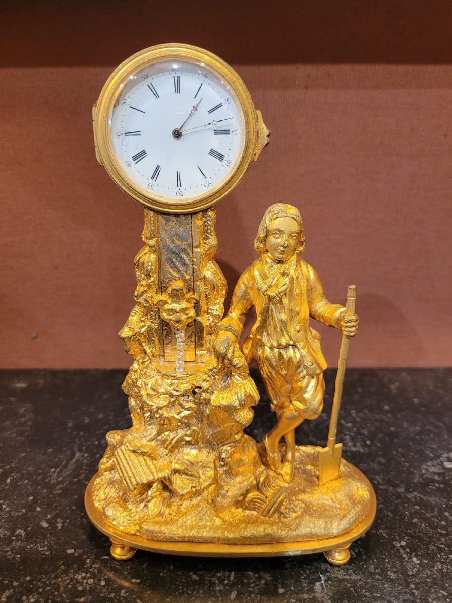 Second Empire Period "gardener" Clock