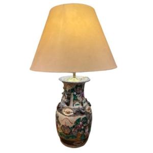 Chinese Crackled Porcelain Lamp