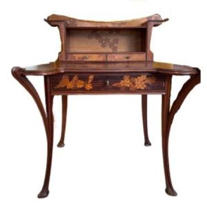 Louis Majorelle Desk Decorated With Marquetry