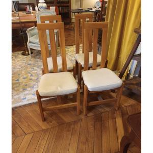 Suite Of Four Chairs From Maison Regain