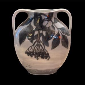 Vase En Porcelaine De Copenhague XXe
