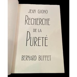 Jean Giono, Bernard Buffet,  Recherche De La Pureté, 1953