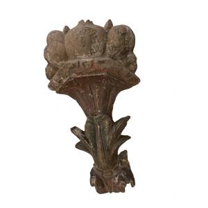 Carved Wooden Element, 17th Century