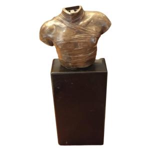 Igor Mitoraj (1944-2014), Bronze - Pendant, Bust Of A Bandaged Man, 20th