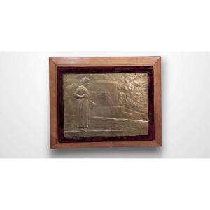 Ovide Yencesse, plaque en bronze, Exposition Internationale de Milan, 1906