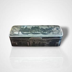 Niello Silver Box, Russia, 19th Century