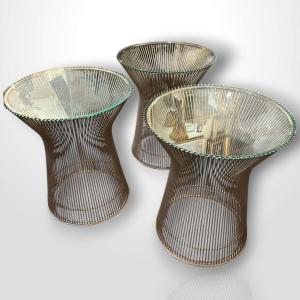 Warren Platner édité par Knoll, ensemble de guéridons, XXe
