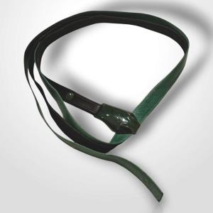 Elsa Peretti (1940-2021) pour Halston-Tiffany & Co, ceintures, cuir et jade, XXe