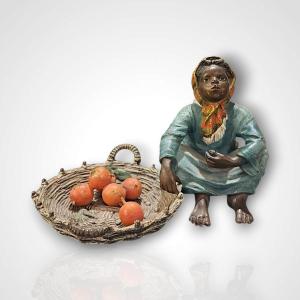 Franz Xavier Bergmann, bronze de Vienne à sujet orientaliste, fin XIXe