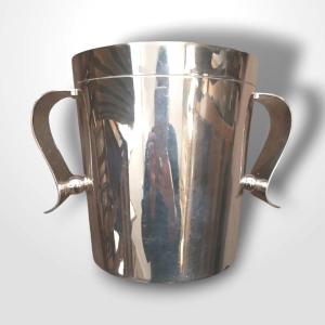 Luc Lanel For Christofle - Gallia, Silver-plated Metal Champagne Bucket, Art Deco