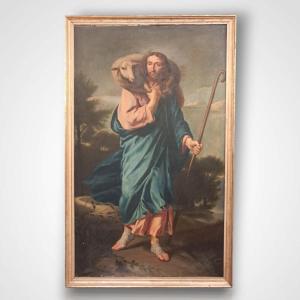 After Philippe De Champaigne, The Good Shepherd, Oil On Canvas, Early 19th Century