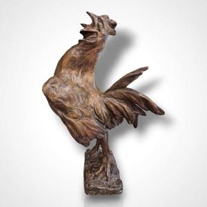 Jean Gaspar, Le Coq De Jemappes, Bronze, 20th Century