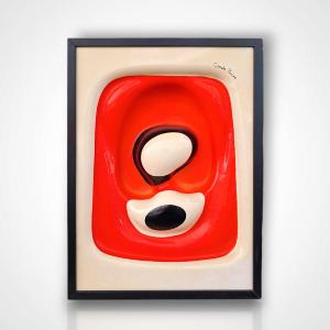 François Cante Pacos, "L'oeil d'Euro", affiche publicitaire encadrée, XXe
