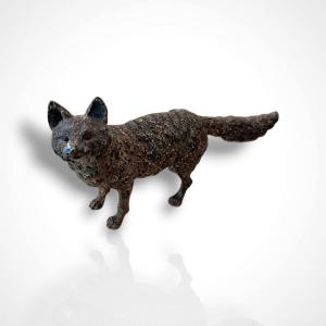 Vienna Bronze In The Shape Of A Fox, Late 19th–early 20th Century