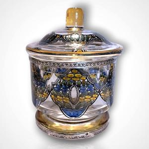 Bohemian Crystal Candy Dish, Early 20th Century