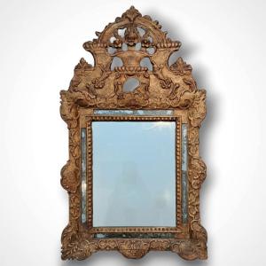 Mirror With Gilded Wooden Frame, 18th Century