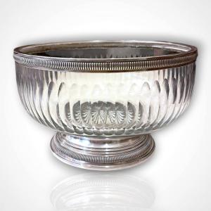 Crystal And Silver Goblet, Early 20th Century