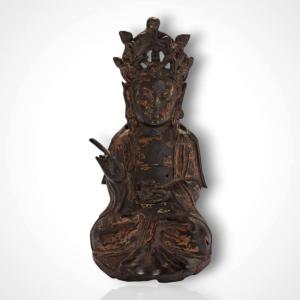 Statuette de Guanyin en bronze, époque Ming, XVIe-XVIIe