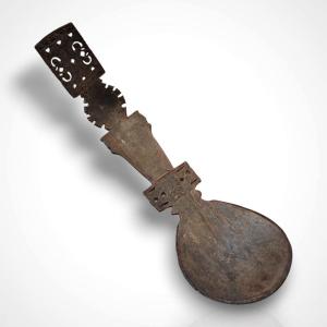 Ritual Horn Spoon, Indonesia, 20th Century