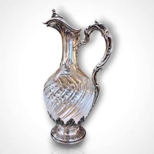 Crystal And Silver Ewer, Late 19th–early 20th Century