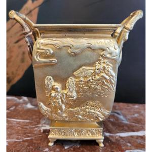 Escalier De Cristal, Vase En Bronze De Style Japonisant, XIXe