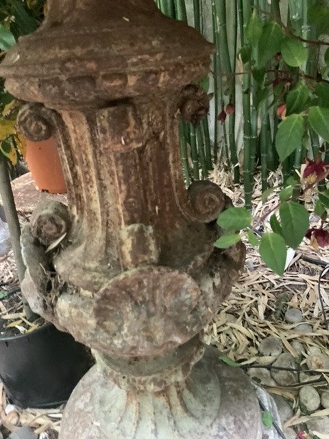 Rare Paire De Fontaines , époque 1860 , Val D’ Osne-photo-5