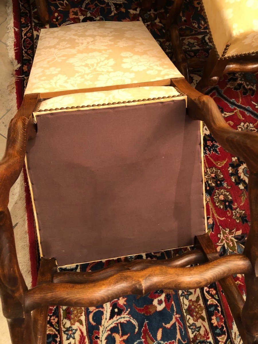 Series Of 6 Louis XIII Style Chairs-photo-2