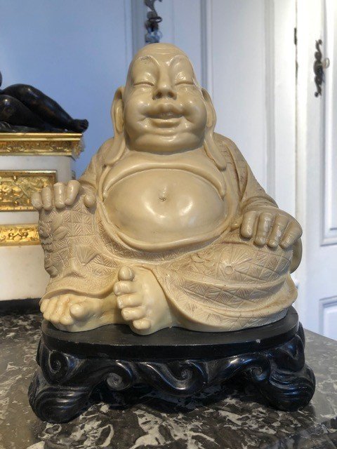 Twentieth Ivory Laughing Buddha-photo-4