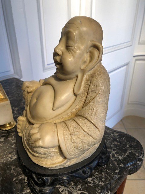 Twentieth Ivory Laughing Buddha-photo-1