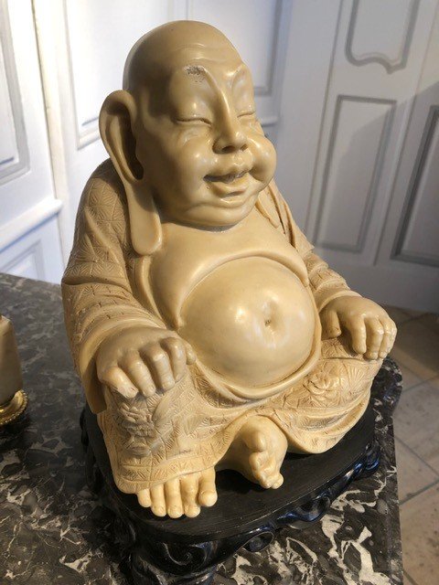 Twentieth Ivory Laughing Buddha-photo-2