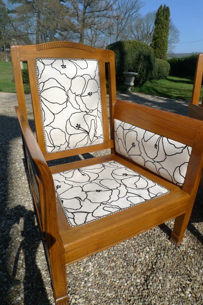 Paire de Fauteuils Art Deco-photo-2